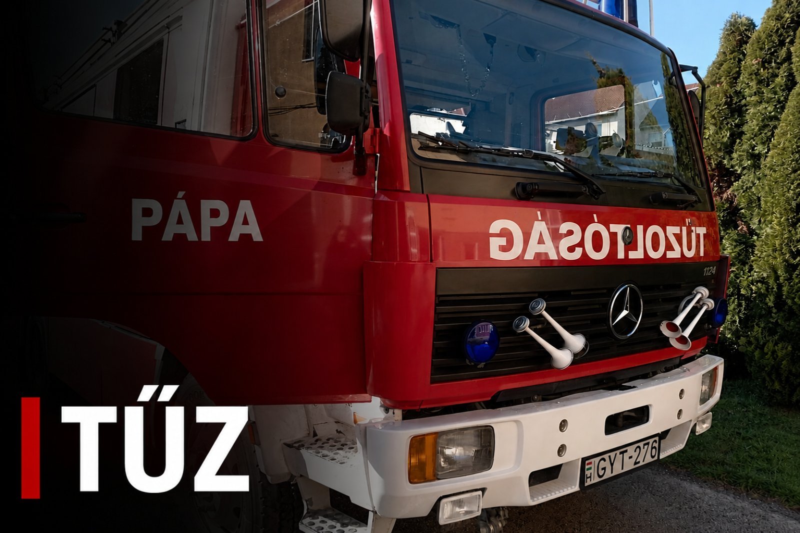 Hatalmas tűzzel küzdenek Tapolca térségében, pápai tűzoltók is oltanak