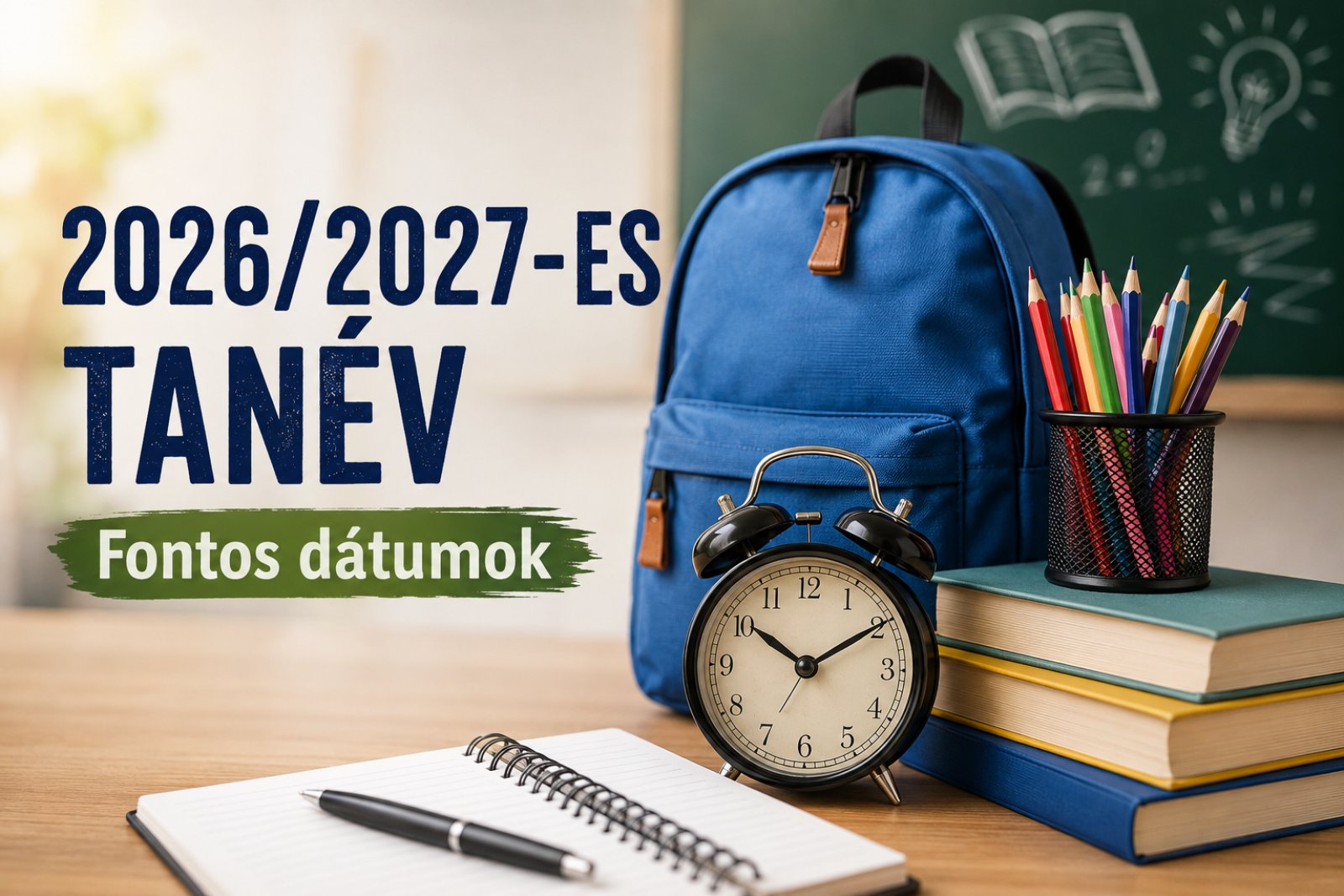 Megjelent a 2026/2027-es tanév rendje  itt vannak a legfontosabb dátumok