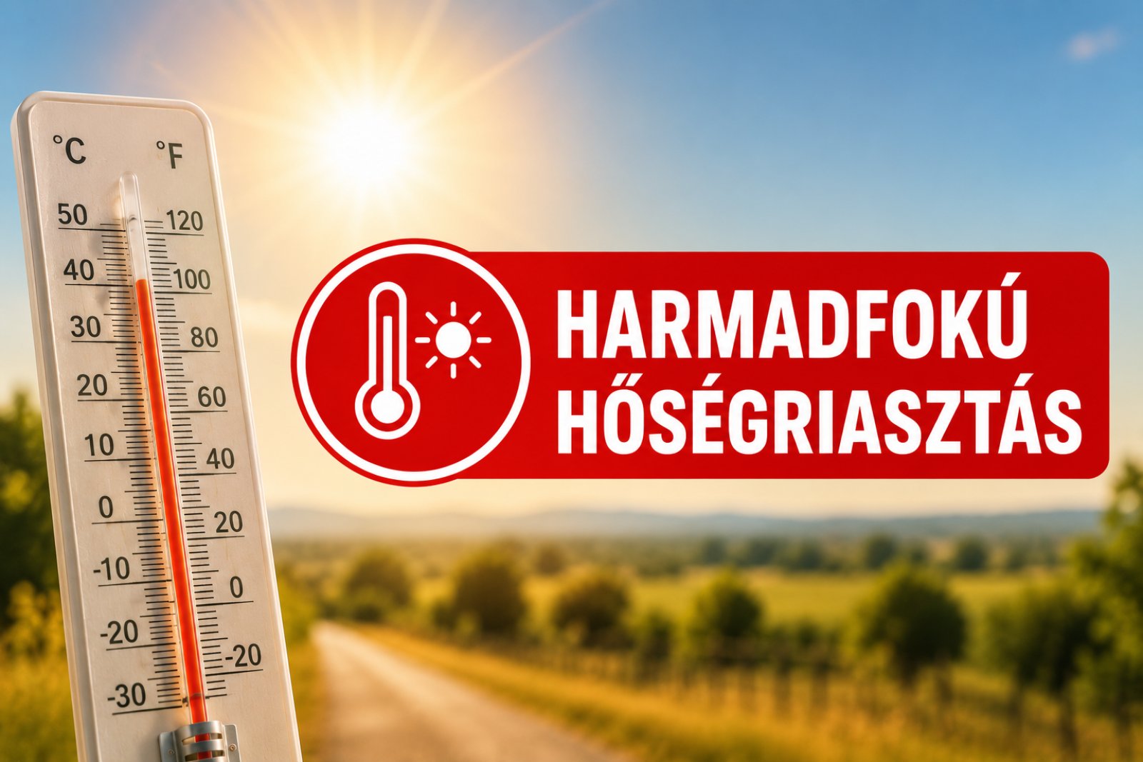 Extrém meleg érkezik, fokozottan figyeljünk egymásra!