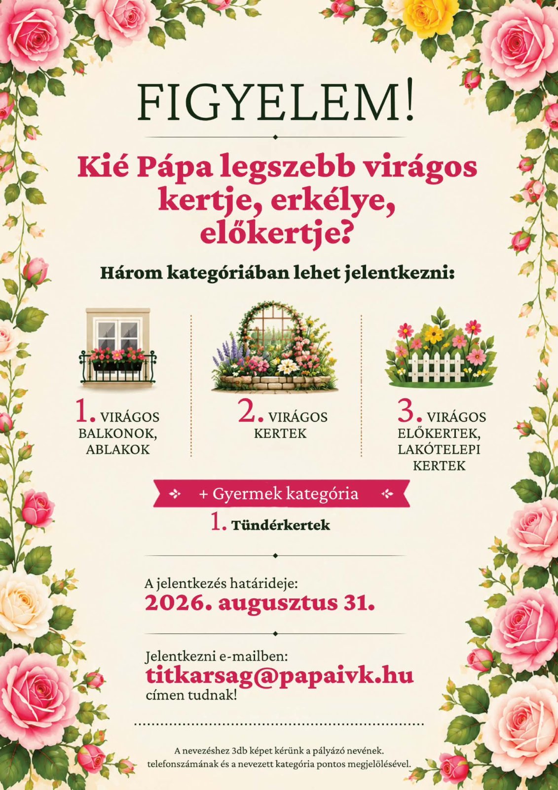 Kié Pápa legszebb virágos kertje, erkélye, előkertje?