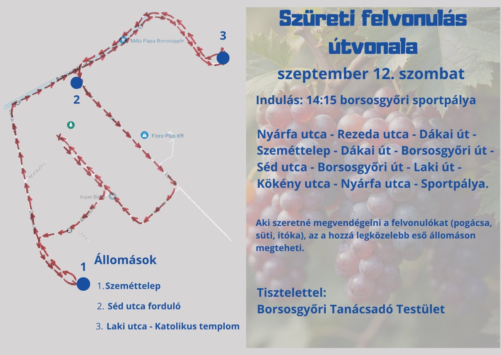 Borsosgyőri szüreti felvonulás