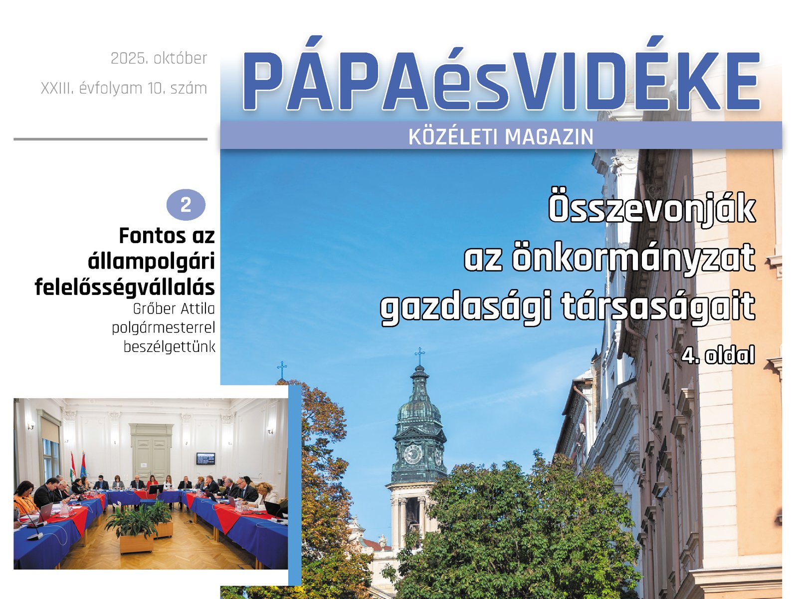 Pápa és Vidéke 2025. október